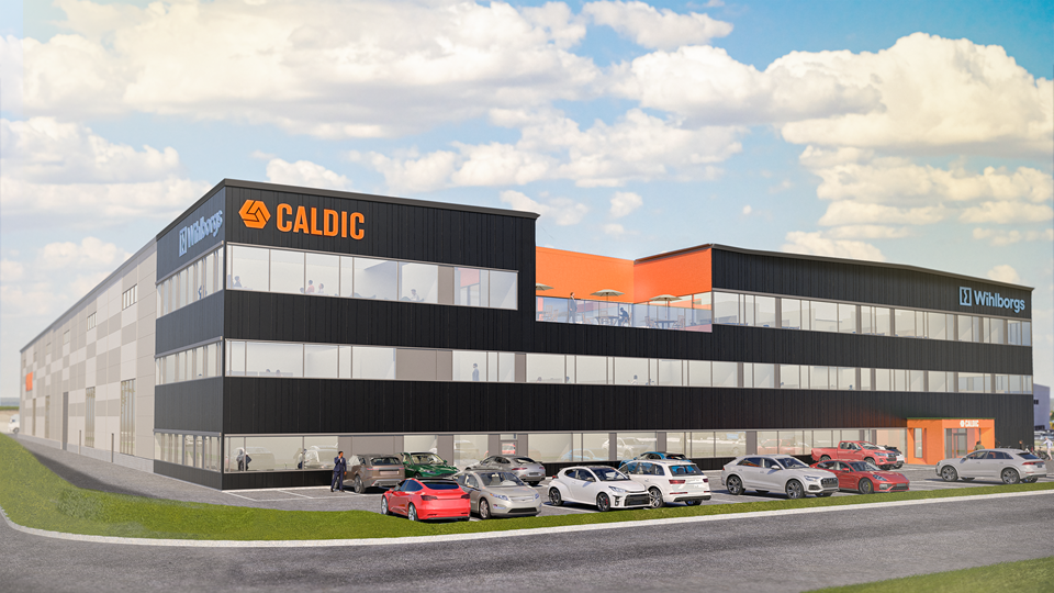 Concept image of Caldic’s new facility in Malmö