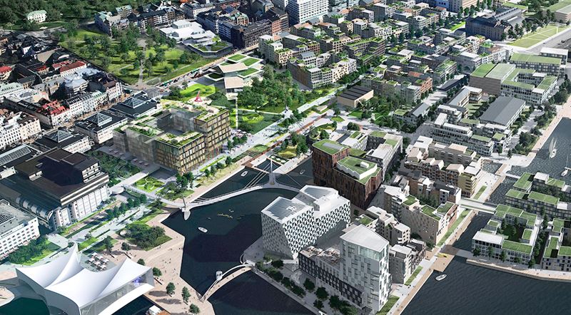 Ny utredning visar möjligheter till flera tusen nya bostäder och arbetsplatser vid Helsingborg C