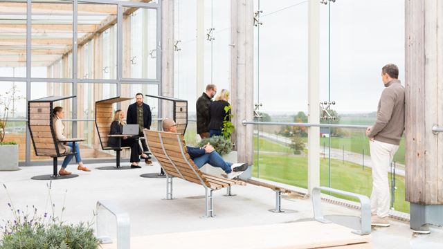Fantastiska terrass i fastigheten Space