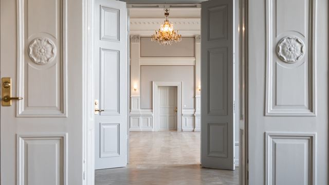 Bild på dörröppning i Börshuset