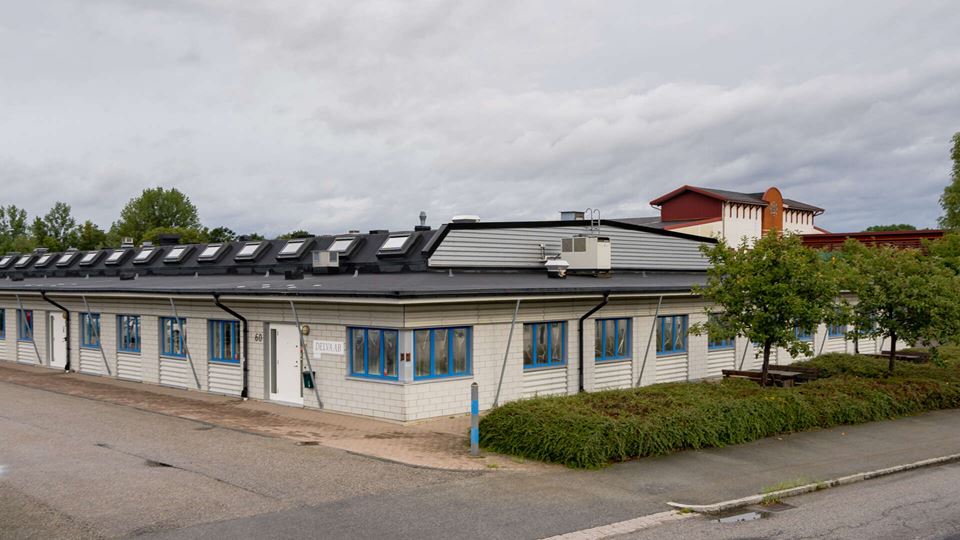 Diabasen 3, fastighet med lokaler för kontor, lager, butik och verkstad på Skiffervägen 30-86 i Gastelyckan, Lund.