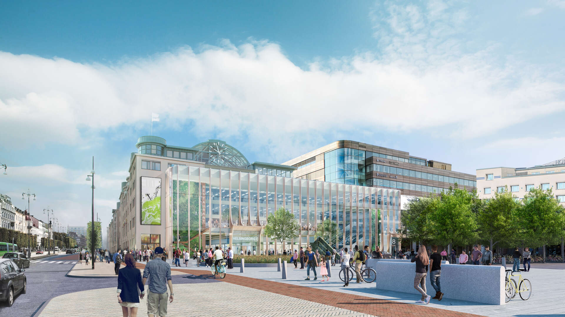 Wihlborgs byggde om f.d. Kuntpunkten till nya och moderna Helsingborg C.