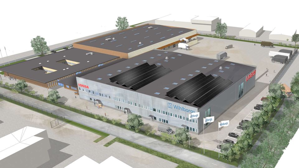 Visualisering av Spännbucklan 9, en logistikanläggning.
