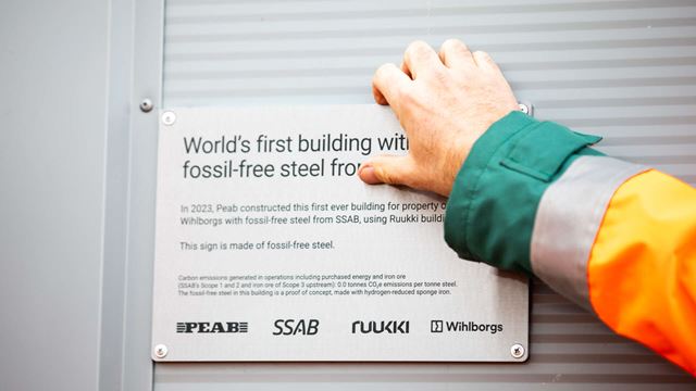The world's first building made with fossil-free steel.
